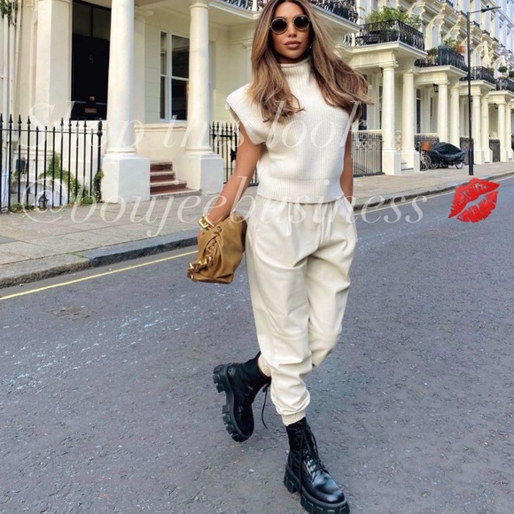 ZARA BNWT Shoulder Pad Knit Top - Picture 2 of 14